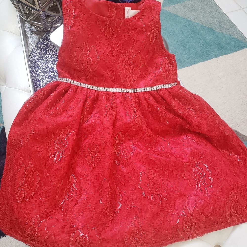 Gorgeous Red Youngland Holiday Dress Great in Photos Girls size 5T